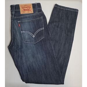 VTG Levi's 536 Dark Indigo Wash Mens Straight Leg Jeans Size 32x34